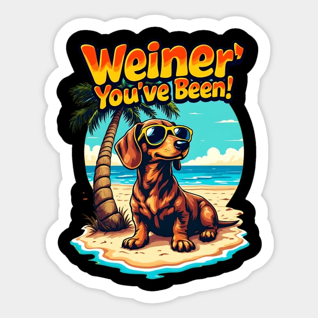 Cool Dachshund Sticker by BA